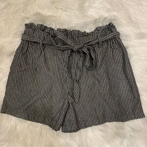 3/$15 Striped Gray and White Shorts
